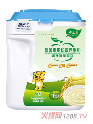 愛(ài)之藍(lán)香蕉燕麥配方超金果繽紛營(yíng)養(yǎng)米粉全段