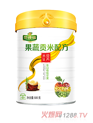 貝得福果蔬貢米營養(yǎng)米乳淮山核桃蘋果配方