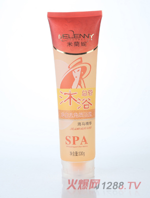 米蘭妮沐浴總管凈白去角質(zhì)浴露海馬精華SPA