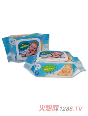 永潤可愛貝貝嬰兒手口潔膚濕巾（藍）30片