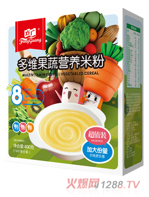 方廣多維果蔬營(yíng)養(yǎng)米粉400g