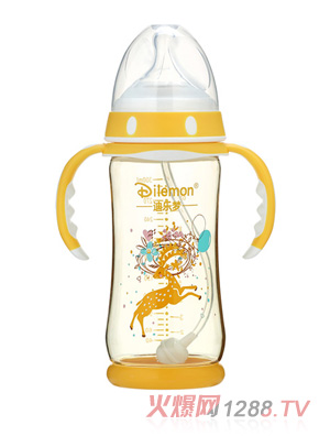 迪樂夢(mèng)PPSU奶瓶300ml橙色
