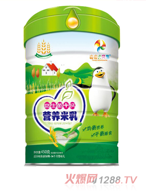 央央大風(fēng)車(chē)營(yíng)養(yǎng)米乳（益生菌+鈣） 罐裝
