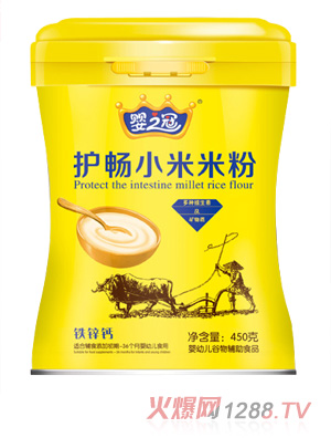 嬰之冠護暢小米米粉 鐵鋅鈣 聽裝
