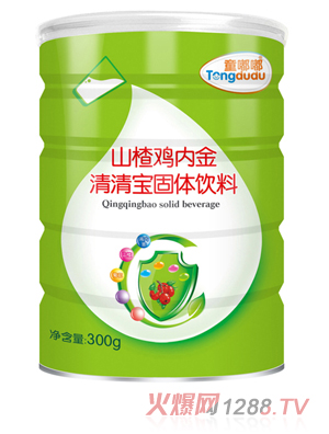 童嘟嘟山楂雞內(nèi)金清清寶固體飲料 聽裝