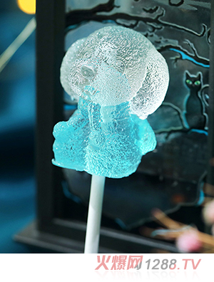 米唐たき動(dòng)物派對(duì)棒棒糖-小狗漸變藍(lán)色