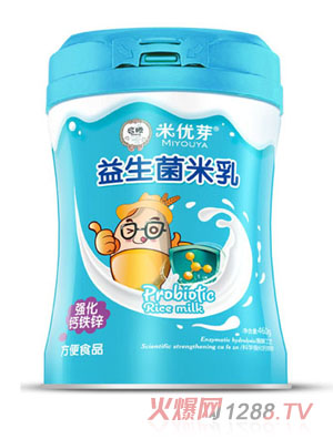 米優(yōu)芽益生菌米乳-強(qiáng)化鈣鐵鋅聽裝