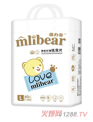 咪力熊紙尿片l碼60片