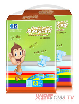 好搭檔大環(huán)腰紙尿褲l碼60片