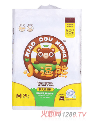 小逗熊嬰兒紙尿褲M58片