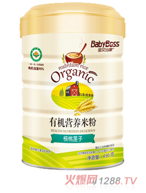 寶貝當(dāng)家核桃蓮子有機(jī)營養(yǎng)米粉 聽裝