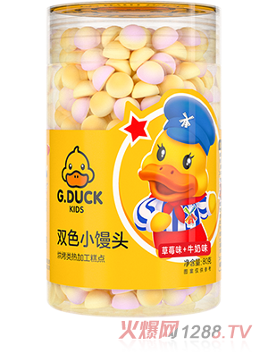 G.DUCK小黃鴨雙色小饅頭80g多種口味入口易溶健康營(yíng)養(yǎng)火熱招商中