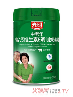 光明中老年高鈣維生素E調制奶粉