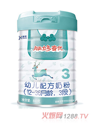 澳優(yōu)能立多睿優(yōu)幼兒配方奶粉（12-36月齡，3段）