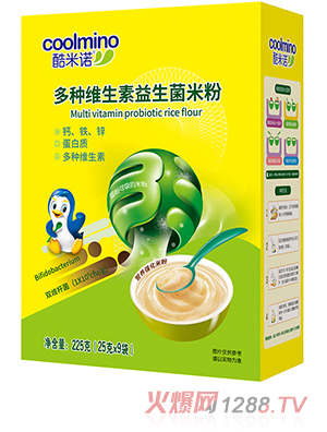 酷米諾多種維生素益生菌米粉225克