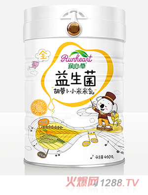 潤(rùn)心草益生菌胡蘿卜小米米乳450克
