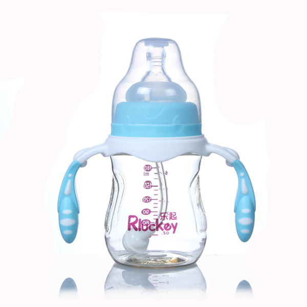 樂(lè)起寬口徑PPSU奶瓶藍(lán)色