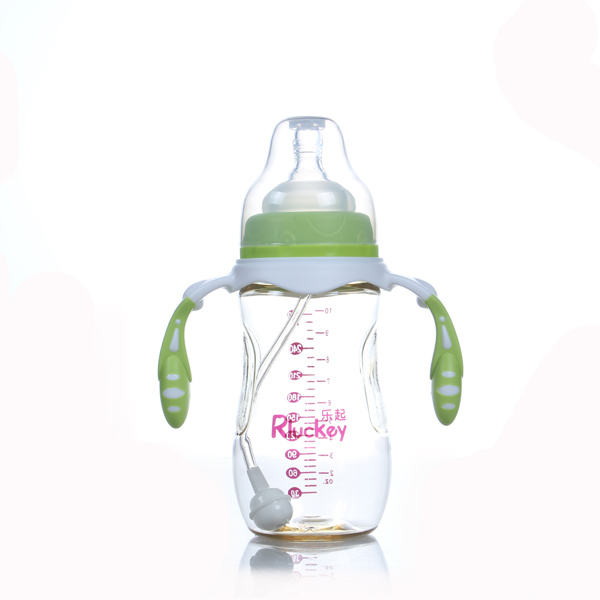 樂(lè)起寬口PPSU奶瓶綠色